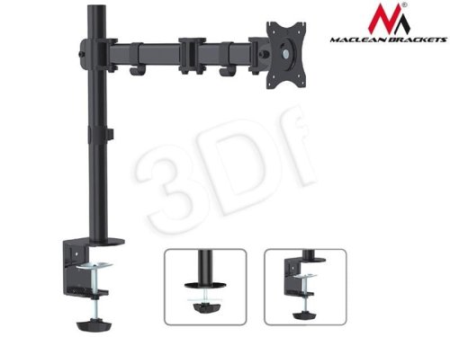 Uchwyt biurkowy do monitora Maclean MC-690 (biurkowy, Obrotowy, Uchylny; 13" - 27"; max. 8kg)