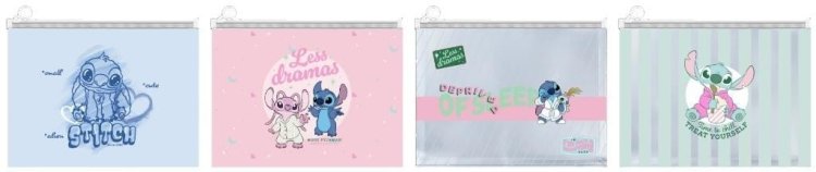 Teczka A4 PCV na suwak Stitch mix