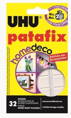 Masa klejąca Patafix Homedeco 32szt UHU