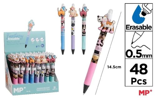 Długopis wymazywalny pieski (48sz)