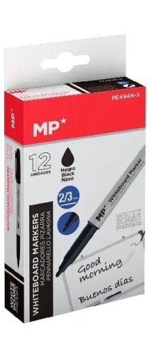 Marker do tablic 2,0/3,0mm czarny (12szt)