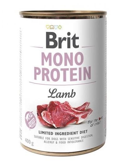 BRIT Mono Protein jagnięcina - mokra karma dla psa - 400 g