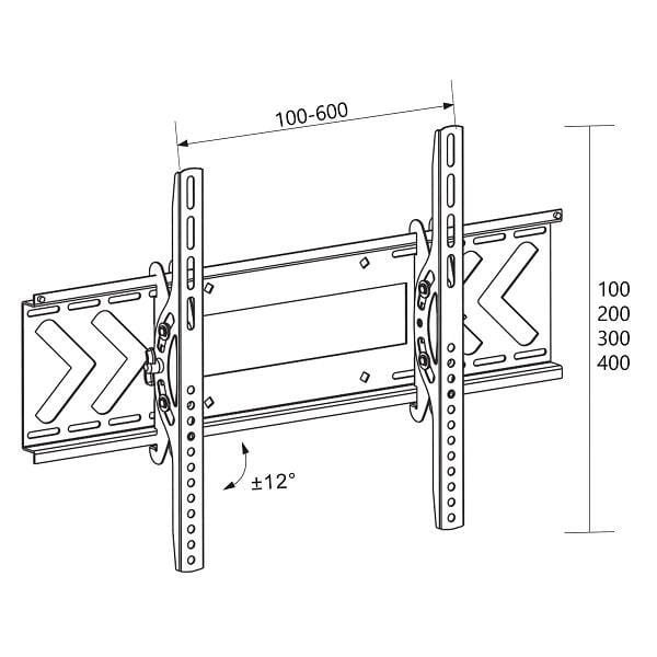Uchwyt ścienny do telewizora Libox Berlin LB-120 (ścienne; 37" - 70"; max. 50kg)