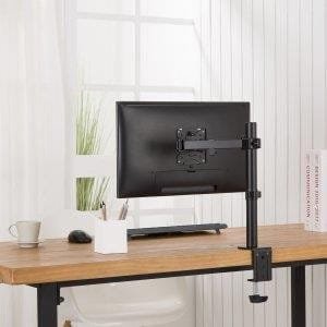 MACLEAN UCHWYT BIURKOWY DO MONITORA LCD 17-32" 8KG VESA 75X75 ORAZ 100X100 PODWÓJNE RAMIĘ MC-883