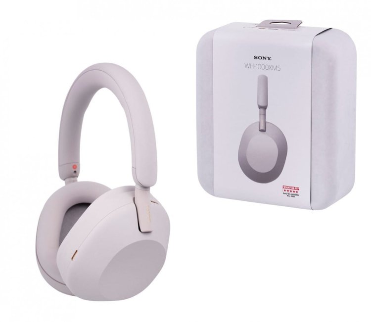 Słuchawki Sony WH-1000XM5 nauszne bluetooth srebrne