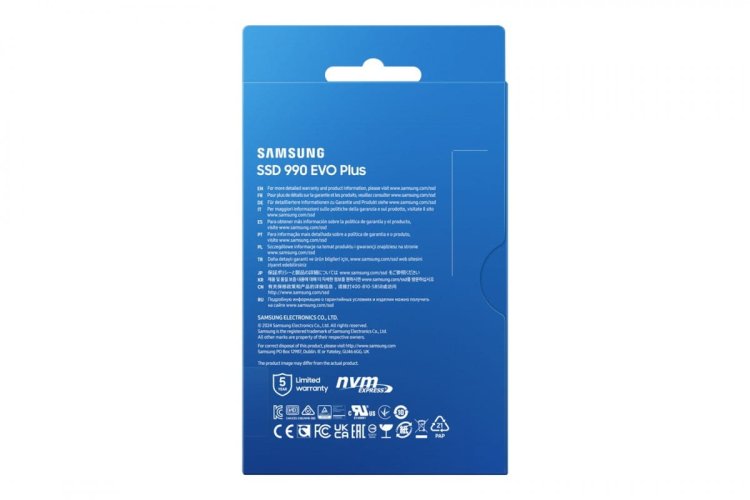 Dysk SSD Samsung 990 EVO Plus 1TB M.2 PCI-E x4  NVMe 5.0x2
