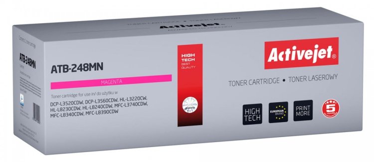 Activejet ATB-248MN Toner (zamiennik Brother TN248M; Supreme; 1000 stron; czerwony)