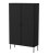 Witryna PALAZZO BIS 100x39x166 czarny mat