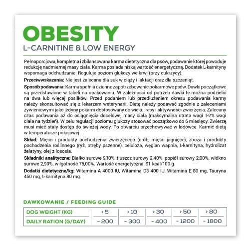 VetExpert Veterinary Diet Obesity Dog 400g can