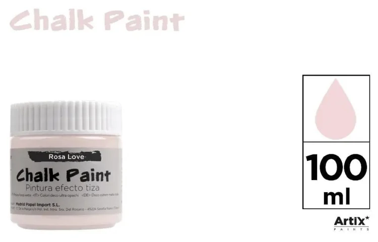 Farba kredowa 100ml pudrowy róż (6szt)