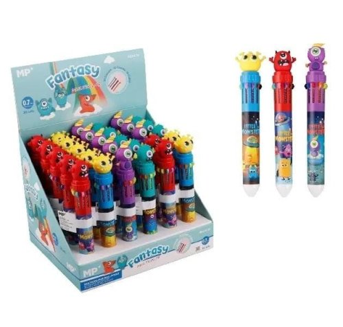 Długopis wielokolorowy Fantasy 10w1 Potwory (30szt