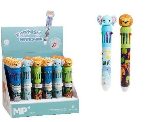 Długopis wielokolorowy Fantasy 10w1 Safari (30szt)