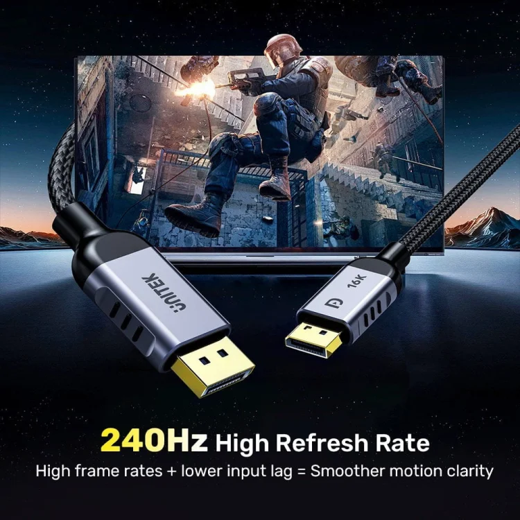UNITEK KABEL DISPLAYPORT 2.1 8K@120HZ 1,5M