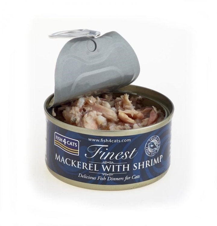 Fish4Cats Finest Makrela z Krewetkami 70g