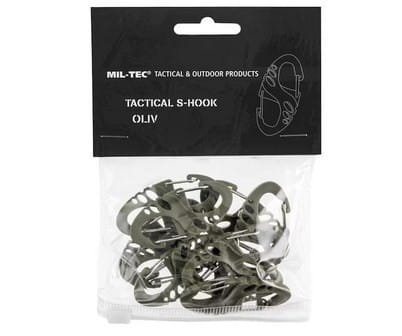 Zestaw karabińczyków Mil-Tec S-Hook – Zielony