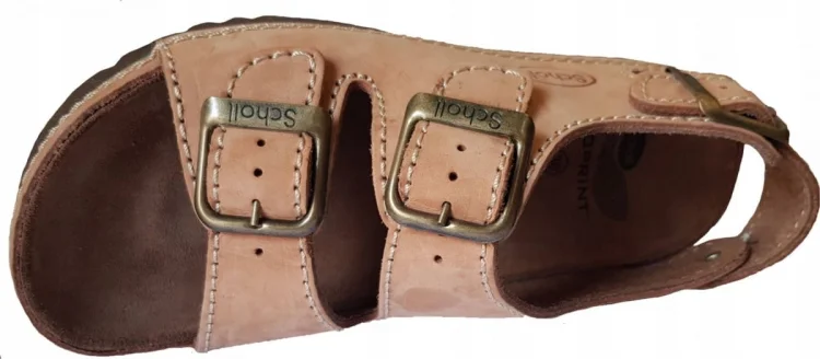 Wygodne sandały Scholl AIR BAG BACK STRAP BRĄZ 39
