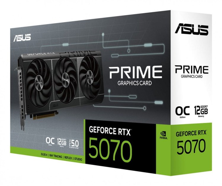 Karta graficzna ASUS PRIME GeForce RTX 5070 OC 12GB