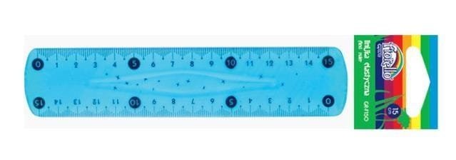 Linijka plastikowa elastyczna 15cm FIORELLO