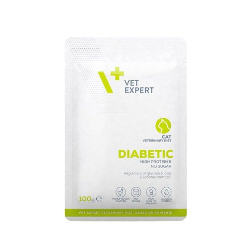 VetExpert Veterinary Diet Diabetic Cat 100g Pouch