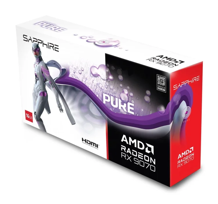 Karta graf. SAPPHIRE PURE RX 9070 GAMING OC 16GB
