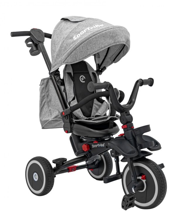 Rowerek Trzykołowy RIDER Szary SPORTRIKE