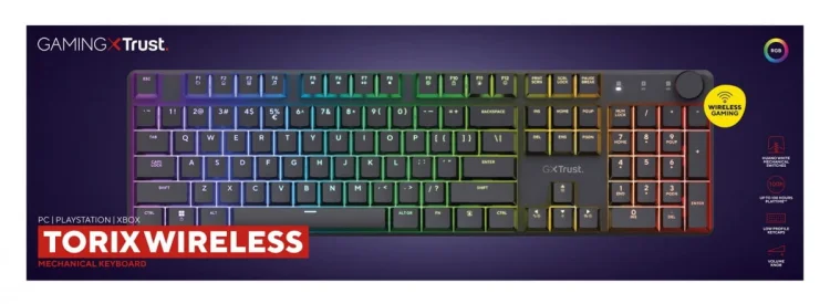 Klawiatura gamingowa Trust GXT 868 TORIX WIRELESS US