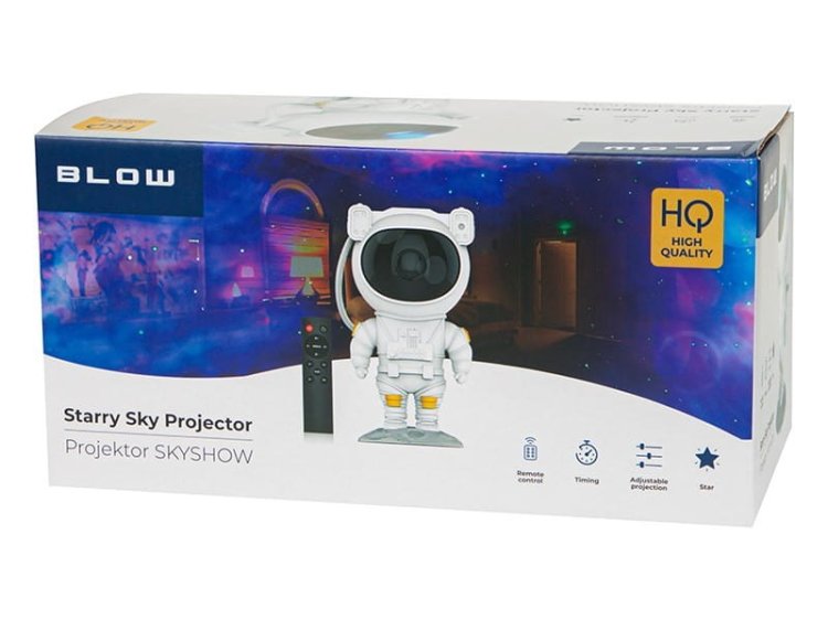 BLOW LAMPKA NOCNA PROJEKTOR GWIAZD ASTRONAUTA SKYSHOW