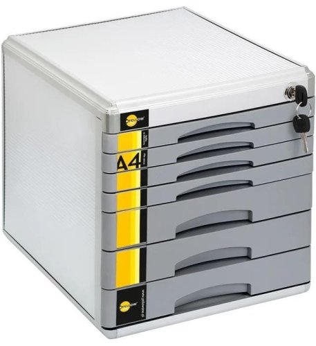 Szafka na dokumenty 7 szufl. metalowa YELLOW ONE