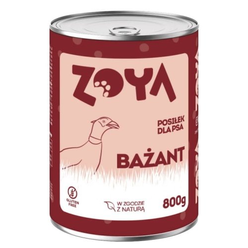 ZOYA Bażant – puszka - Karma mokra dla psów - 800g