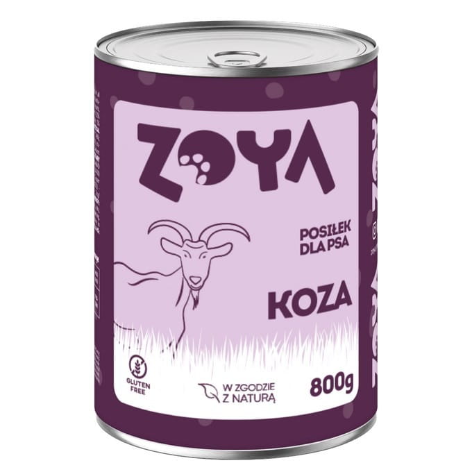 ZOYA Koza – puszka - Karma mokra dla psów - 800g