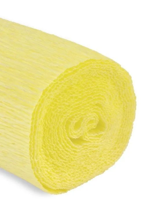 Krepina 50x250cm 180g żółta jasna