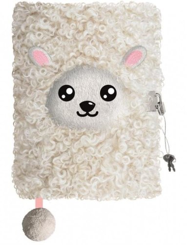 Pamiętnik A5/96K z kłódką 3D Sheep