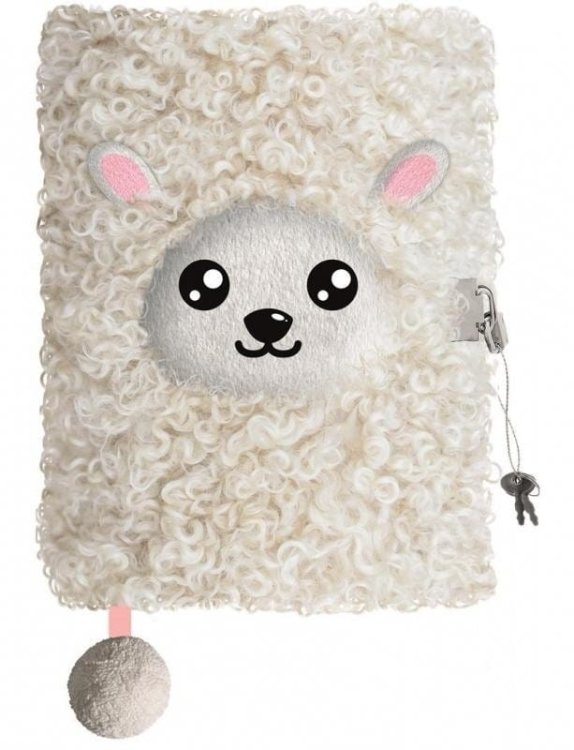 Pamiętnik A5/96K z kłódką 3D Sheep