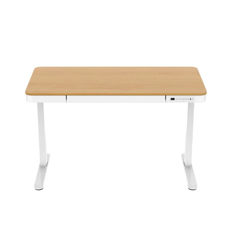 Biurko ACTIVEJET z elektryczną regulacją wysokości 140x70 ET119W-C biały/dąb