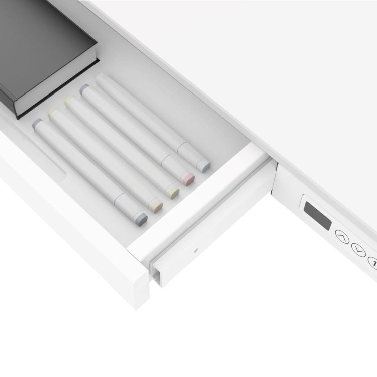 Biurko ACTIVEJET z elektryczną regulacją wysokości 140x70 ET119W-C biały
