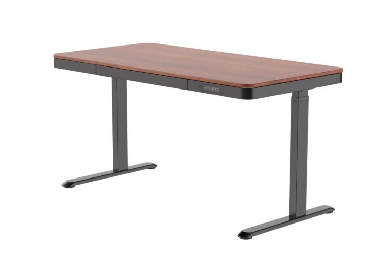 Biurko ACTIVEJET z elektryczną regulacją wysokości 140x70 ET119W-C czarny/orzech