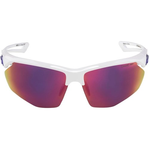 ALPINA Okulary na rower NYLOS HR  biało-fioletowe szkło fioletowe lustro Cat.3