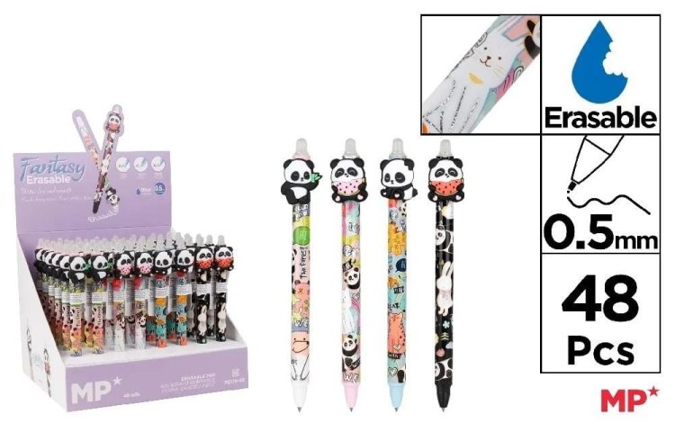 Długopis ścieralny 0,5mm panda (48szt)