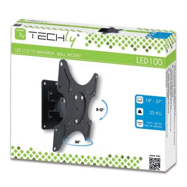TECHLY UCHWYT ŚCIENNY TV LED/LCD 17-37 CALI 25KG O