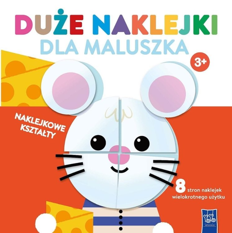 Duże naklejki dla maluszka 3+ Myszka