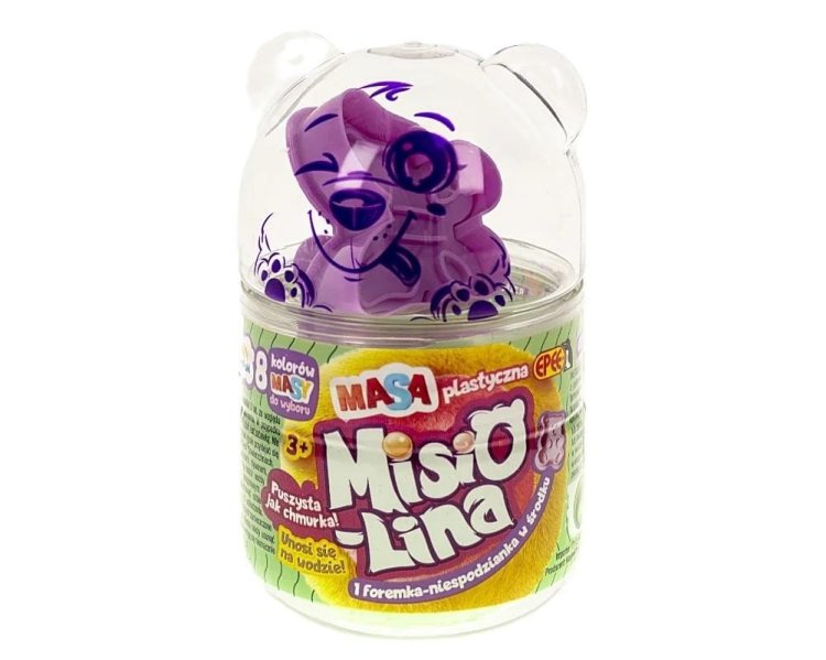 Misiolina Masa plastyczna zielona 60g + 1 foremka