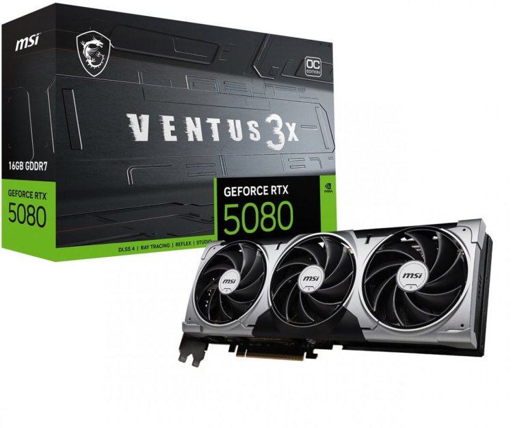 Karta graf. MSI RTX 5080 16G VENTUS 3X OC