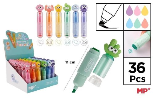 Zakreślacz ze stempelkiem - morskie zwierz. (36sz)