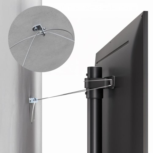 MACLEAN UCHWYT STOJAK PODŁOGOWY DO TELEWIZORA, 32-70", MAX. VESA 400X400, MAX. 40KG MC-494