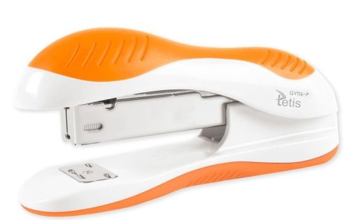 Zszywacz niebieski 25 kartek pomarańczowy