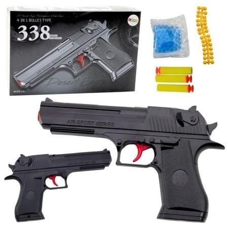 Pistolet + strzałki piankowe + kulki wodne