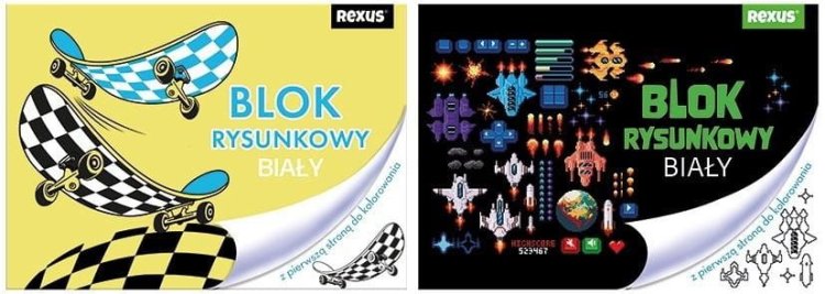 Blok rysunkowy A4/20K biały No name - Chłopiec mix