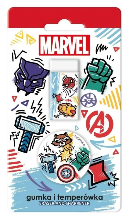 Gumka + temperówka Avengers