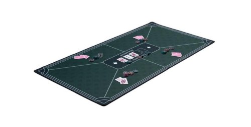 Mata do pokera zielona 118x59cm