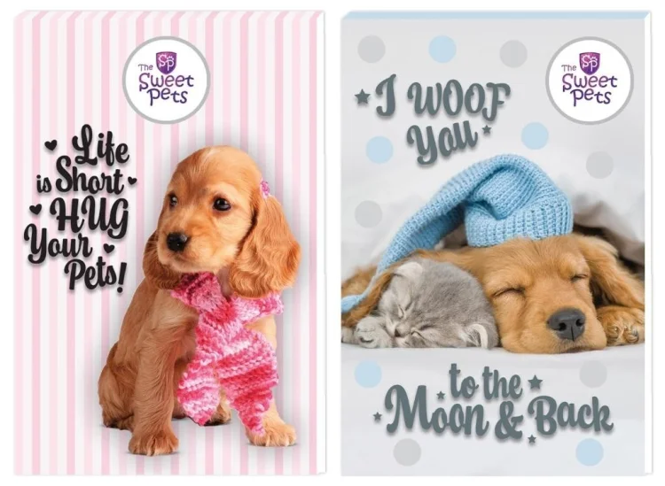 Notes A7/30K z poddrukiem The sweet pets (16szt)